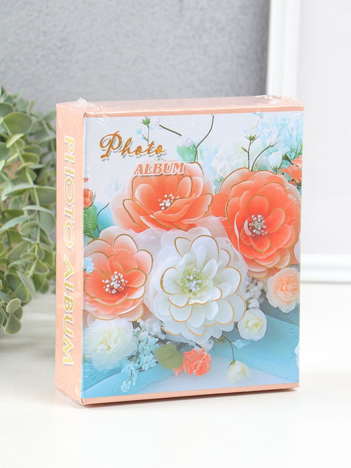 Фотоальбом на 40 фото 10×15 см «Букет с хризантемами», в коробке, 4.5×14×17 см