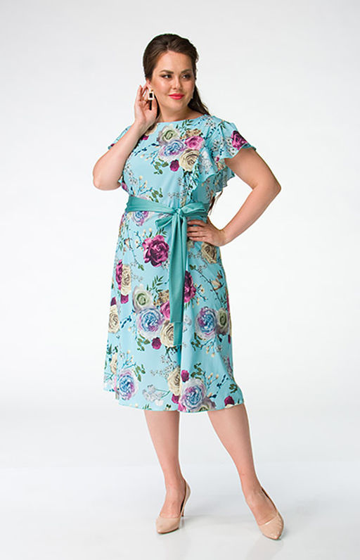 Эффектное платье свободного силуэта с рукавами-крылышками - Ckc collections фото 3