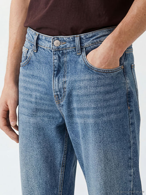 700 Straight Fit Erkek Jean Pantolon - Waikiki фото 2
