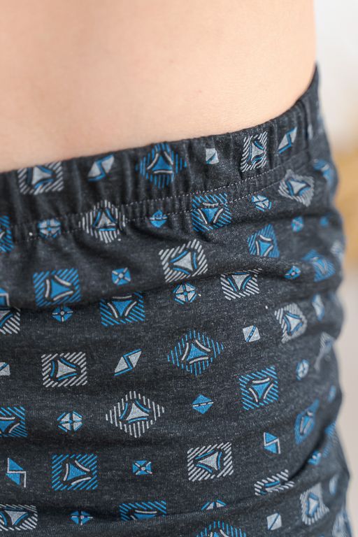 Брюки домашние мужские из кулирки темно-серый макси - Амадэль фото 11