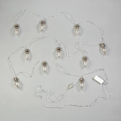 Гирлянда Нить 3 м с насадками Лампочки капля, IP20, прозрачная нить, 80 LED, свечение мульти, 8 режимов, 220 В - Luazon lighting фото 3