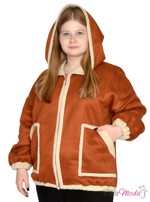 Дубленка-куртка Модель №1791 размеры 44-84 - Plusmoda фото 6