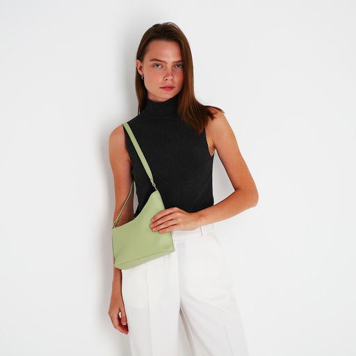 Сумка кросс-боди на молнии, цвет зелёный - Simaland фото 9