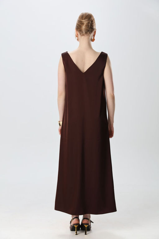 Платье NIKVA н1014-5 шоколад  фото 2