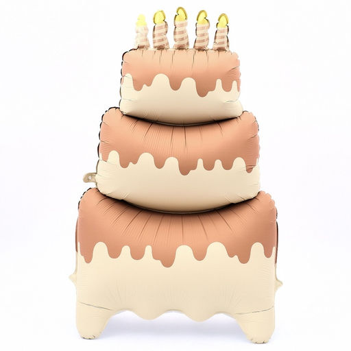 Воздушный шар фольгированный 60" «Большой сливочный торт», под воздух