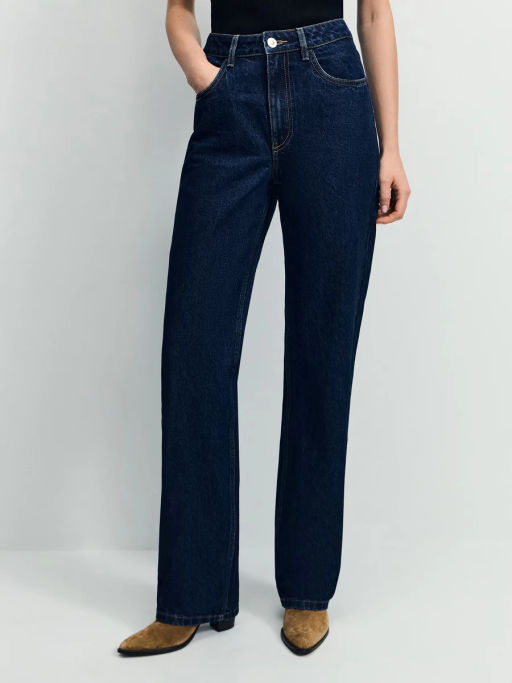 Джинсы straight с высокой посадкой / Zarina