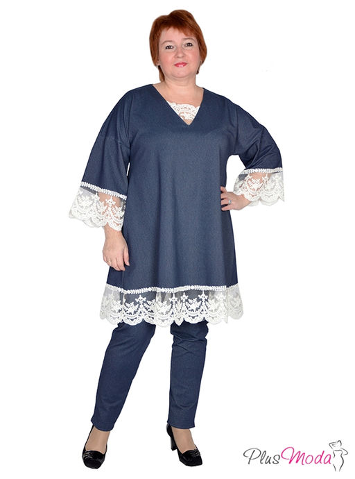 Туника Модель №384 размеры 44-80 - Plusmoda фото 2