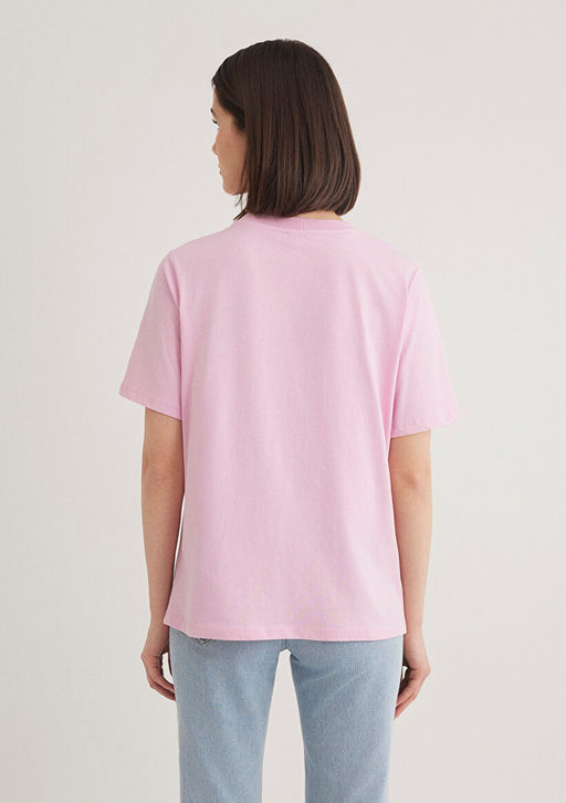 Lila Basic Tisort - Mavi фото 6