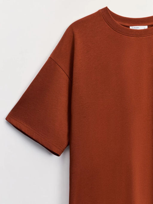 Базовая футболка оверсайз из хлопка OVERSIZE0526-21 / Zarina