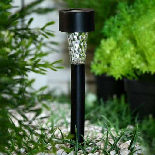 Цена за 2 шт. Садовый светильник «Трапеция», уличный, на солнечной батарее, 4.5×30×4.5 см, 1 LED, свечение белое