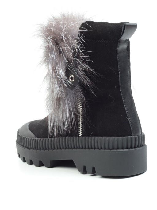 04-M20-5045 Ботинки зимние женские (натуральная замша, натуральный мех) - Фабричный китай фото 8