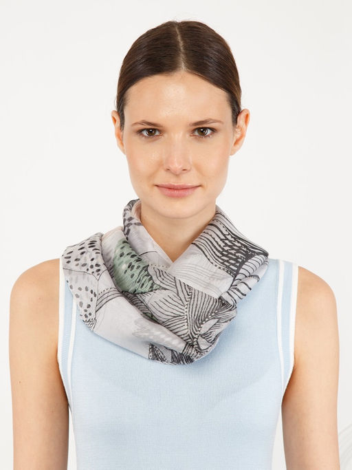 Палантин жен. виск+шелк 130х180 LDR34-862-19