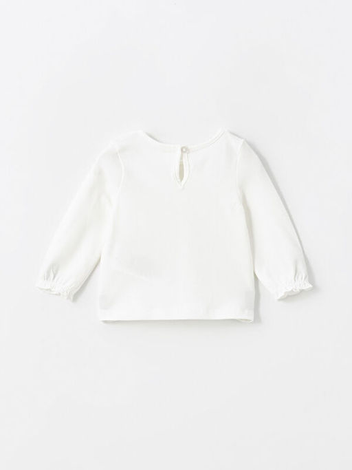 Bisiklet Yaka Basic K?z Bebek Ti??rt - Waikiki фото 2