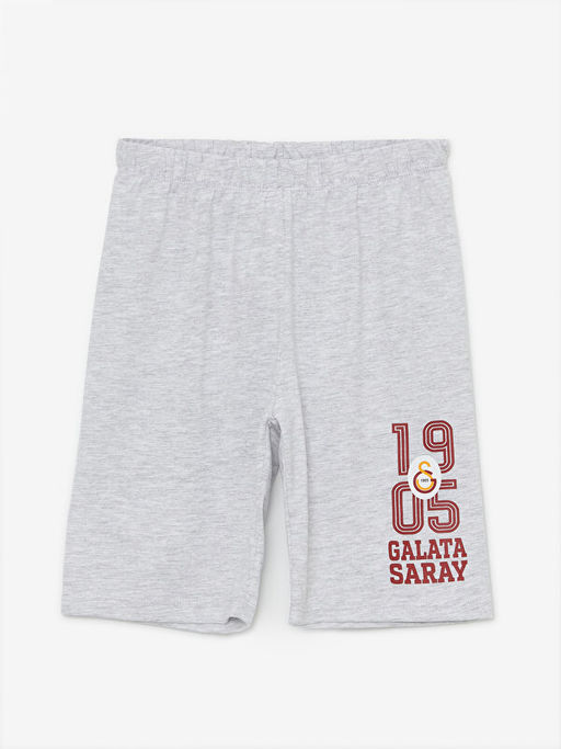 Beli Lastikli Galatasaray Bask?l? Erkek ?ocuk Pijama ?ort 2li - Waikiki фото 3
