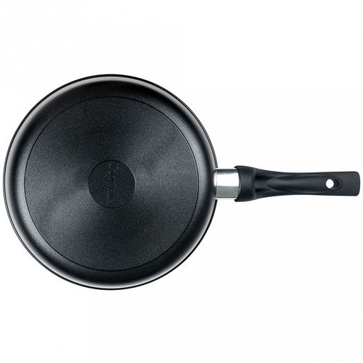 Сковорода с тефлоновым покрытием д24см "Классик", h6,5см, s0,4см, ручка из термостойкого пластика (Россия)