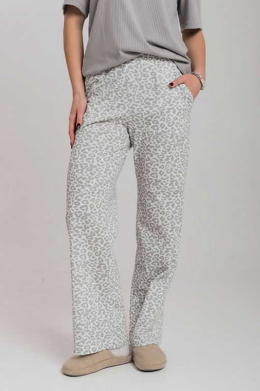 Костюм футболка и брюки М326004сб Серый/Белый - Елена фото 5