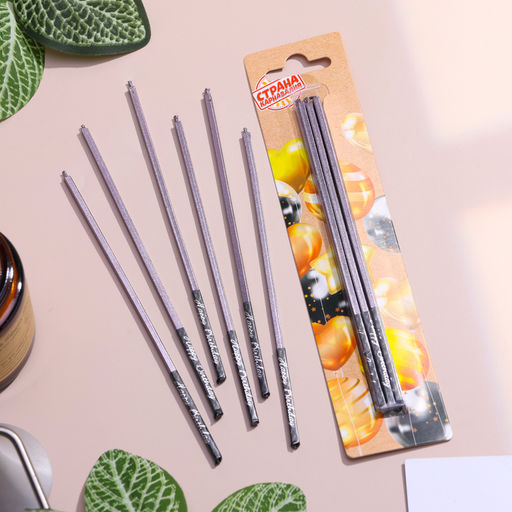 Набор свечей в торт, 6 штук Лавандовый металлик, 15 см - Страна карнавалия фото 2