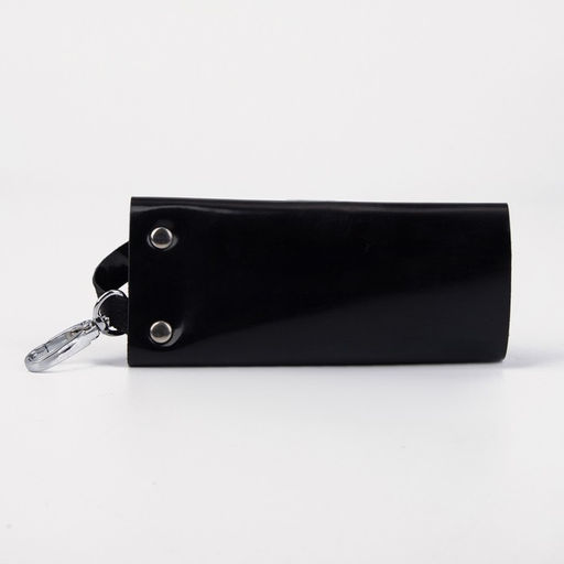 Ключница на кнопке, длина 13,5 см, 7 карабинов, цвет чёрный - Simaland фото 2