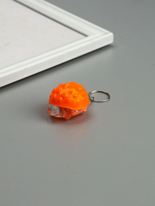 Цена за 12 шт. Фонарик брелок для ключей на кольце «Ёжик», 2.8×3.5×4.8 см, МИКС
