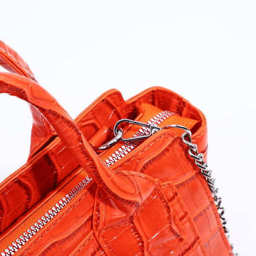 Сумка-тоут на молнии, цвет оранжевый - Simaland фото 7