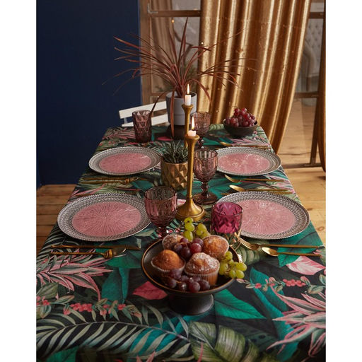 Скатерть «Этель» Tropical parrots 149×180 см, 100% хлопок, саржа 190 г/м²