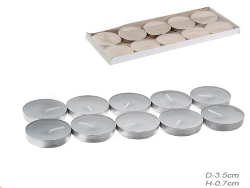 Свеча 10 штук набор Гильза / B700 / УЦЕНКА /ДЕФОРМАЦИЯ