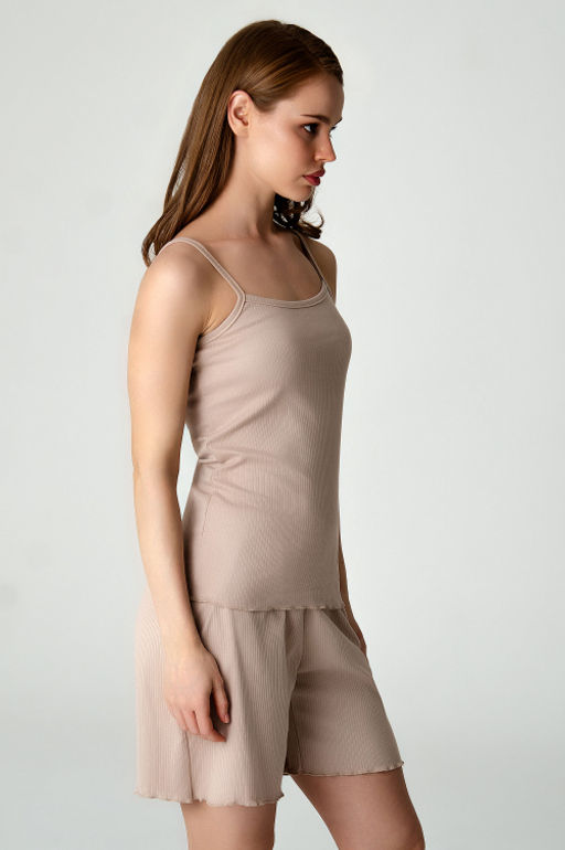 Арт.9177/4 Пижама с шортами 44-50 (4 шт) Цвет:бежевый