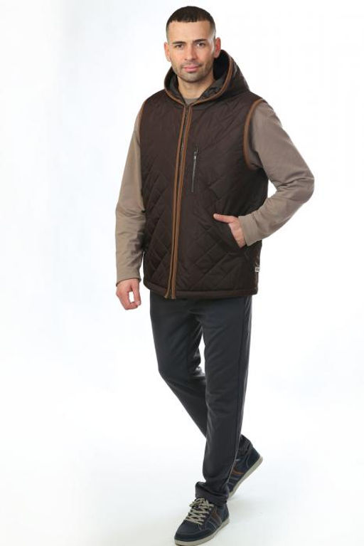 Жилет арт.1184999-03 КВИНТ коричневый - Altro фото 3