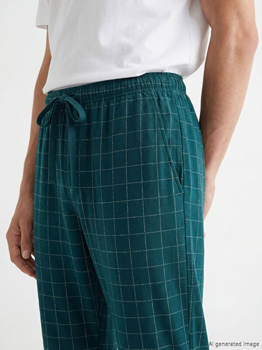 Standart Kal?p Ekose Erkek Pijama Alt?