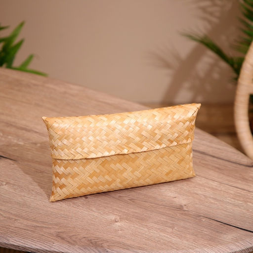 Шкатулка плетёная, 30×18×5 см, бамбук