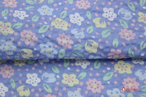 Импорт.хлопок Жатка Полина цв.голубой, ш.1.36м, хлопок-100%, 90гр/м.кв - Купава фото 6