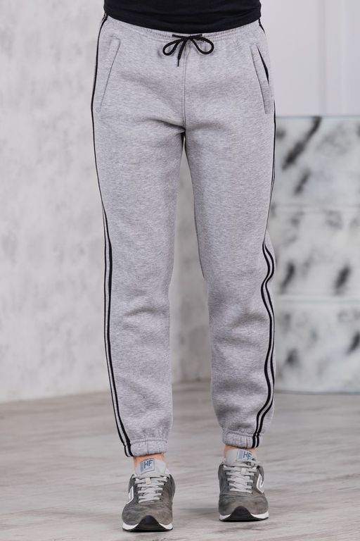 Брюки спортивные 
 3.MA155A-серый-светлый