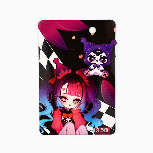 Цена за 20 шт. Значки деревянные Аниме в шоубоксе, 20 шт.