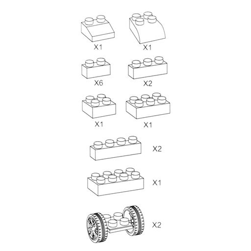Конструктор "Строим сами" (17 дет.) в коробке