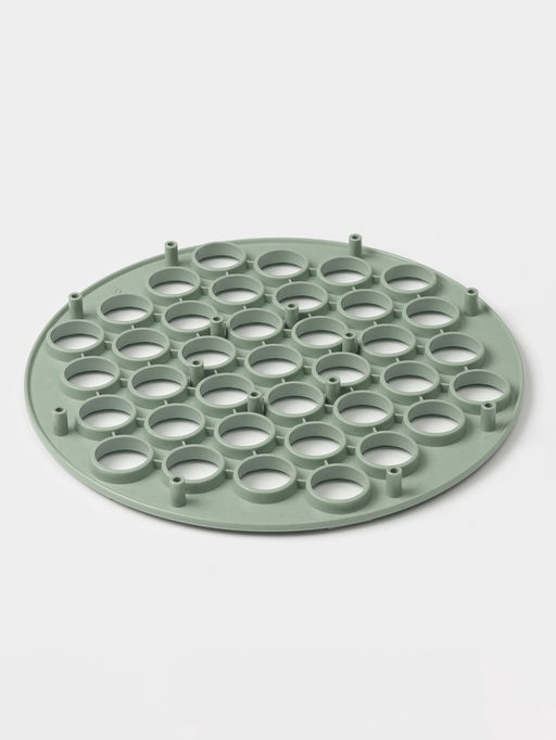 Форма для лепки пельменей phibo «Пельменница», 37 ячеек, d=24.5 см, пластик, МИКС