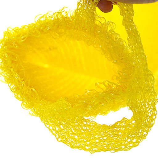 Мочалка банная "Медведь-Т" 42х15см, полипропиленовая нить, цвета микс (Россия)