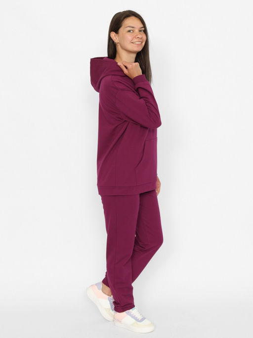 CRB wear/CWXW 90052-24 Костюм женский (толстовка, брюки),бордовый/Ex.Cherubino фото 2
