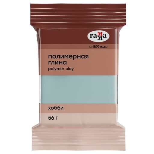 Полимерная глина "Хобби" 56г, бирюзовая (1211, "Гамма")