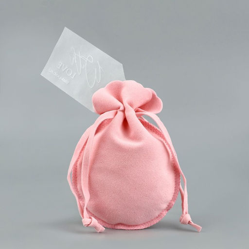 Цена за 5 шт. Мешочек подарочный замшевый С любовью, тиснение, 9 х 12 см +/- 1.5 см - Дарите счастье фото 3