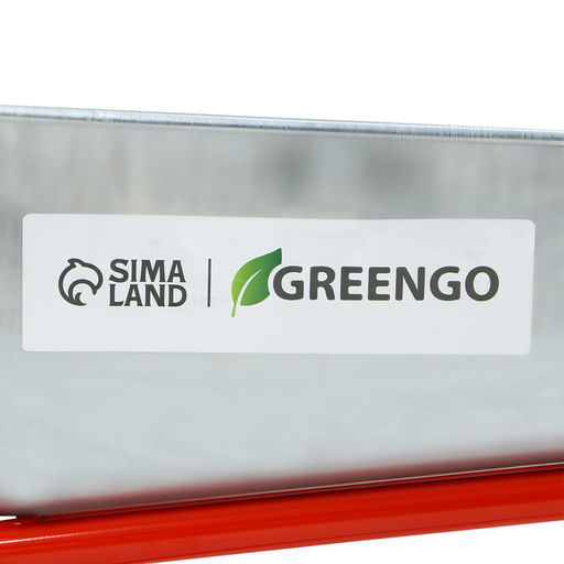 Тачка строительная, 1 пневмоколесо, груз/п 200 кг, объем 110 л, оцинкованный кузов 0,8 мм, Greengo  фото 15