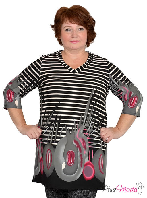 Туника Модель №761 размеры 44-84 - Plusmoda фото 3