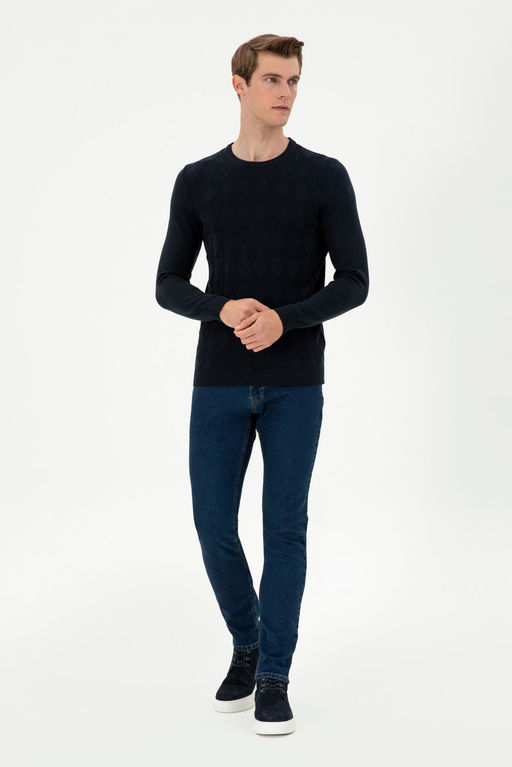 Мужской темно-синий свитер Неожиданная скидка в корзине - U.s. polo assn фото 4