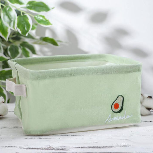 Корзина для хранения с ручками Доляна. Авокадо, 231612 см, фисташковая