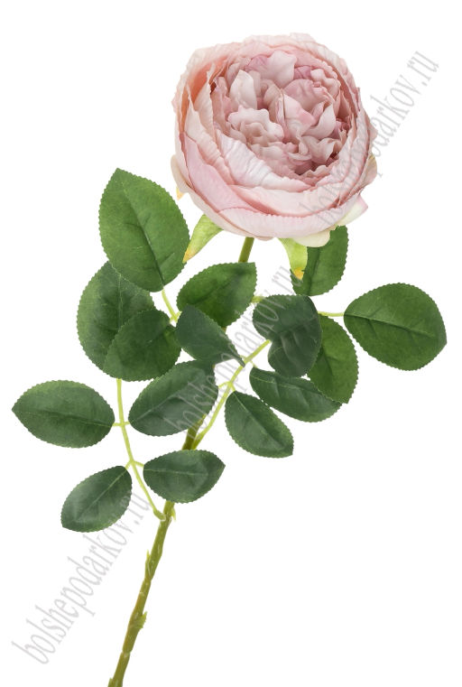 Веточка декоративная "Роза" 66 см (SF-7873) дымчато-розовый