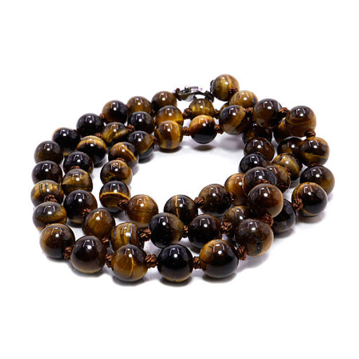 Бусы из камня Тигровый глаз на защиту 6мм
