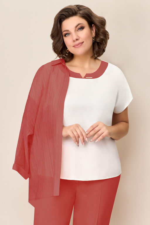 Костюм VOLNA 1345 коралловый  фото 2