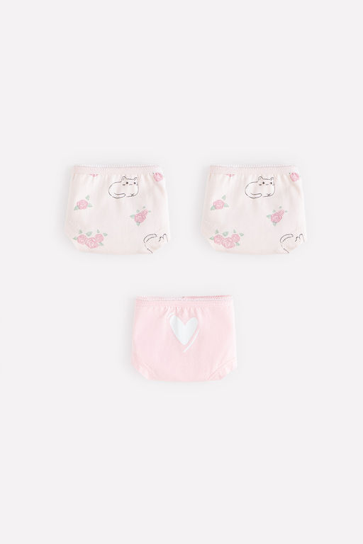 CROCKID, Трусы/ уп. Цвет: св.лосось, св.жемчуг, котики в цветах