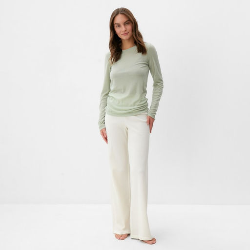 Лонгслив женский KAFTAN: Basic line, оливковый, размер 50-52