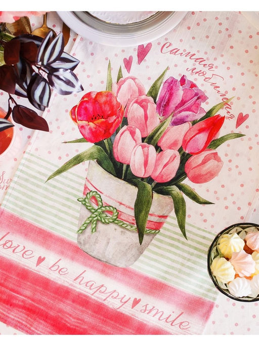 Полотенце Этель Самая Любимая 40?67 см, 100% хлопок, репс 190 г/м?