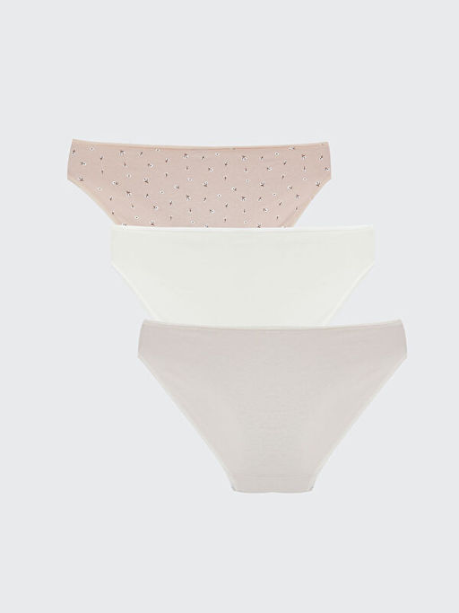 ?i?ekli Bikini K?lot 3l?